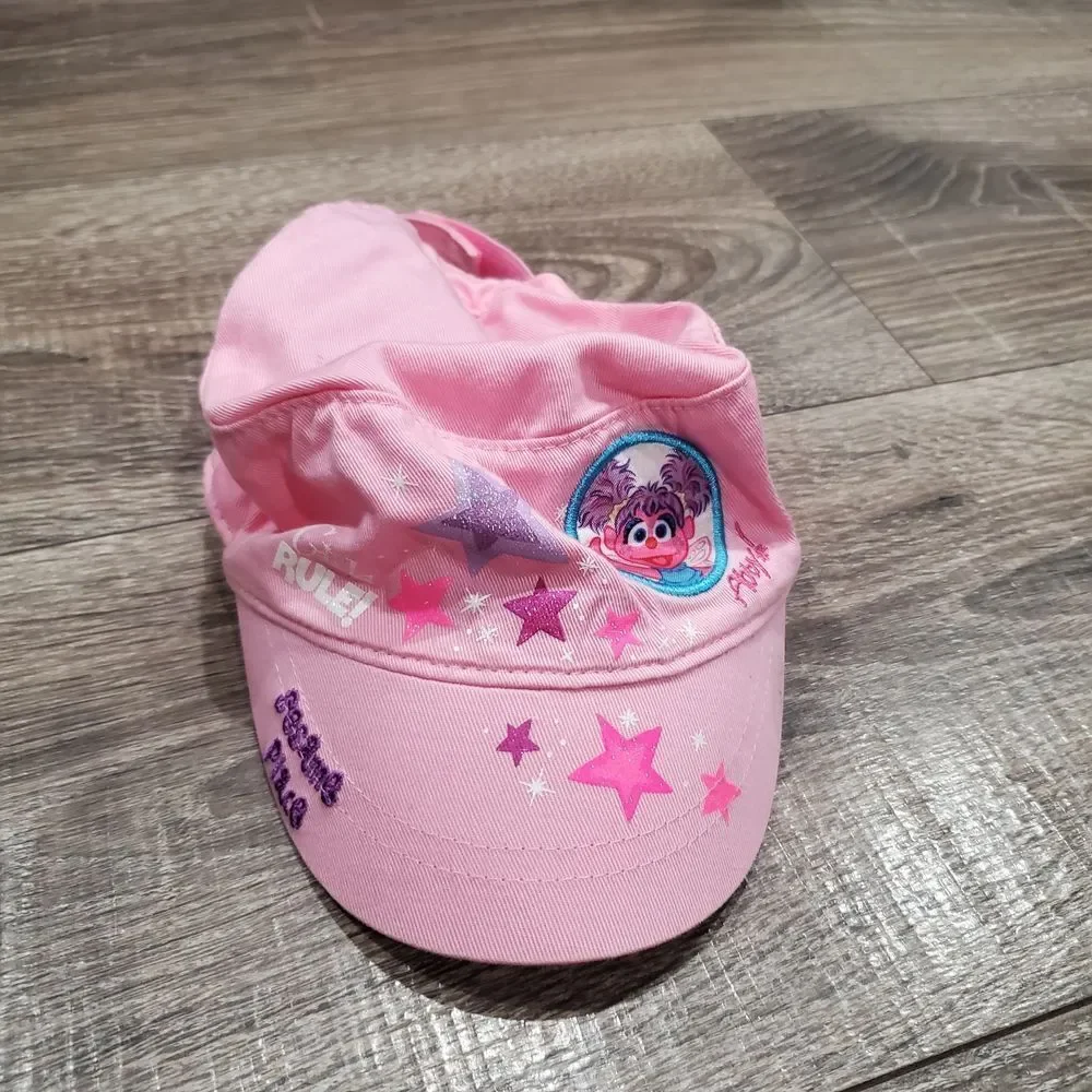 Girls Sesame Street Place Size YOUTH Baby Pink Kids Hat